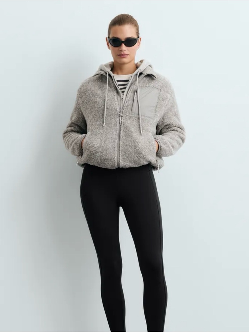OYSHO Fitness Reflective Ankle-Zip Running Leggings